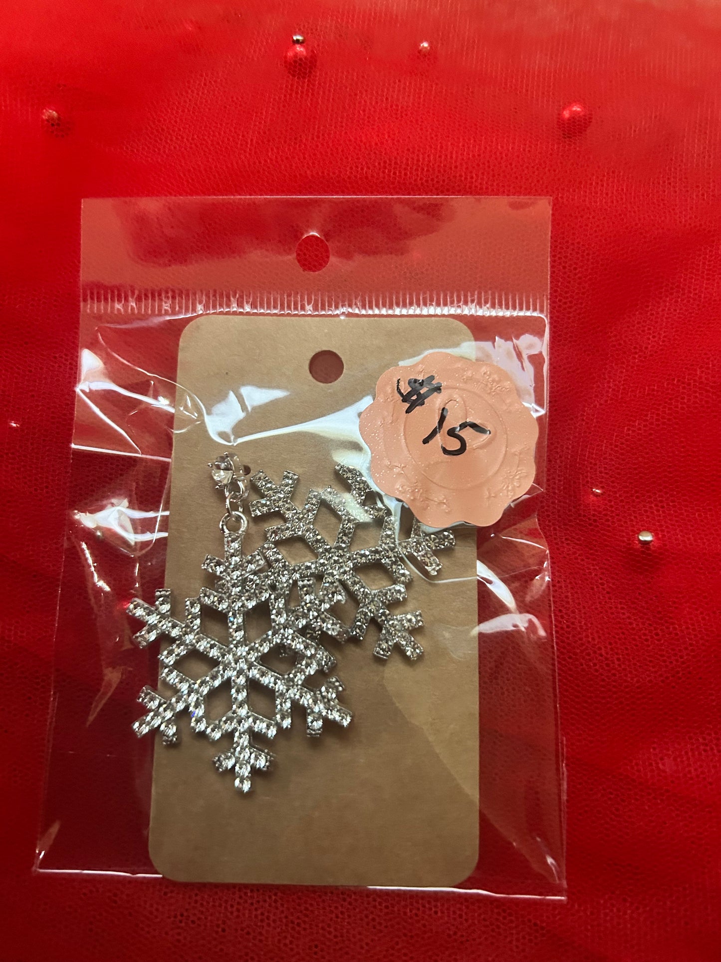 Snowflake earrings