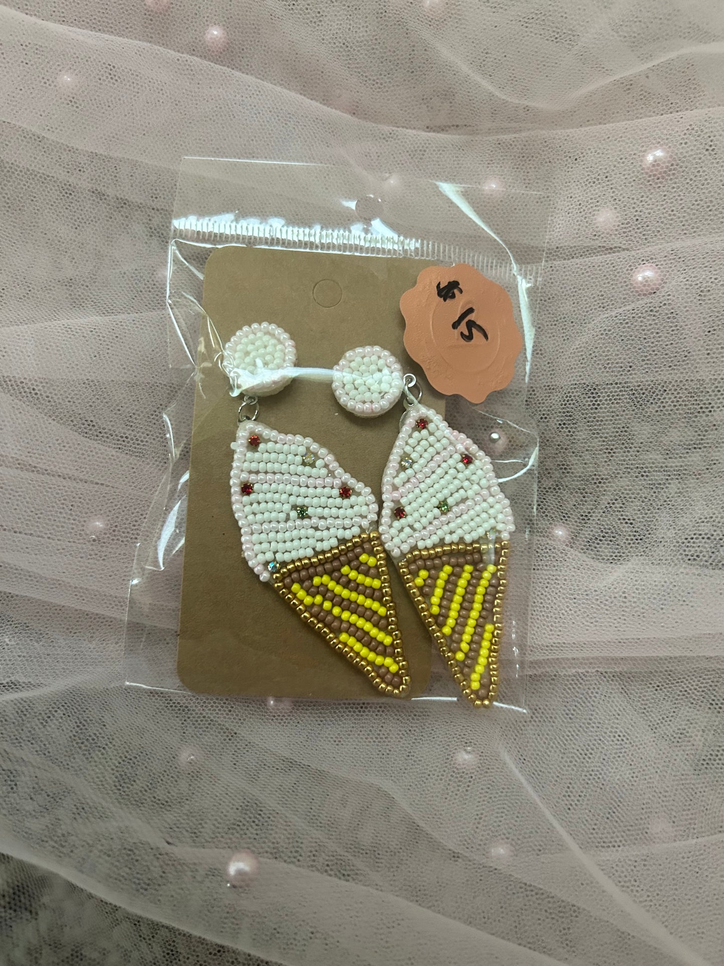 Ice cream earrings