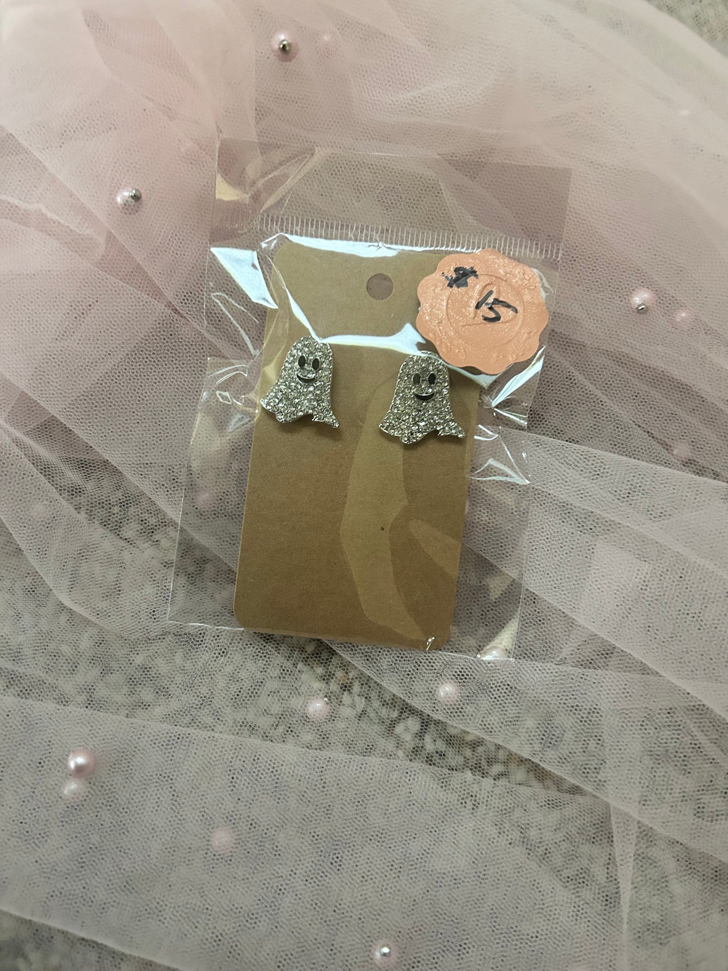 Small ghost earrings