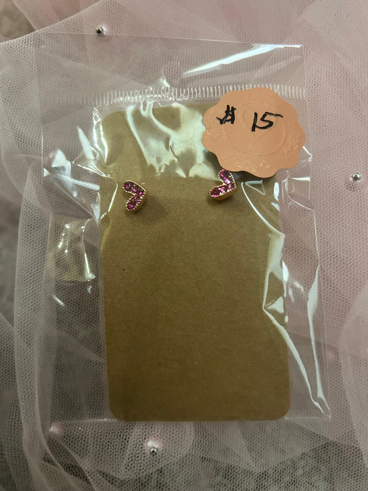 Stud Heart Earrings