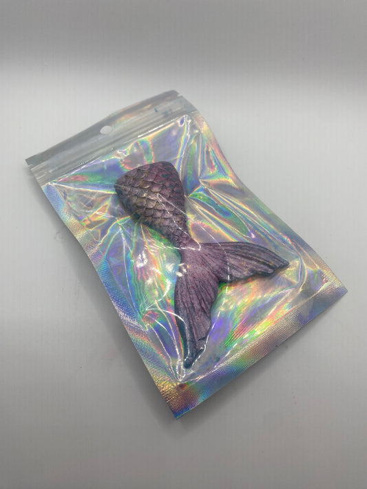 Purple Mermaid tail shimmery mini soap
