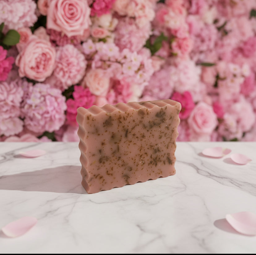 Floral shea butter soap