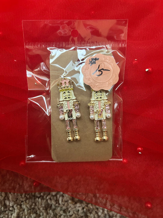 Pink Nutcracker earrings