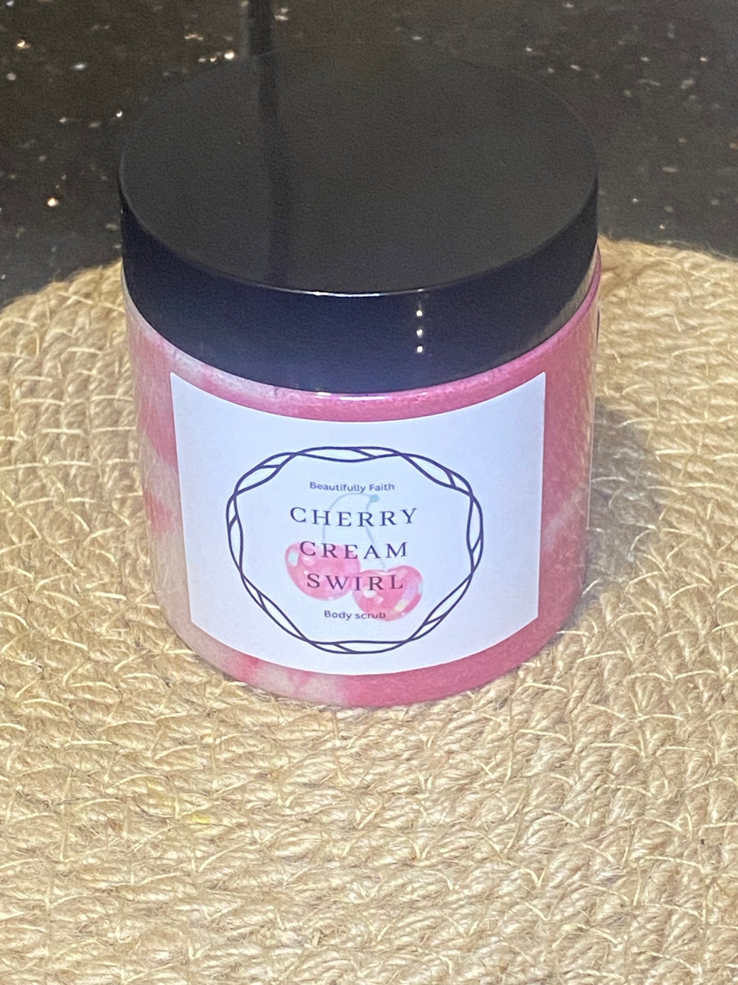 🍒 Cherry Cream Swirl Whipped Body Scrub – 4oz/8oz Jar