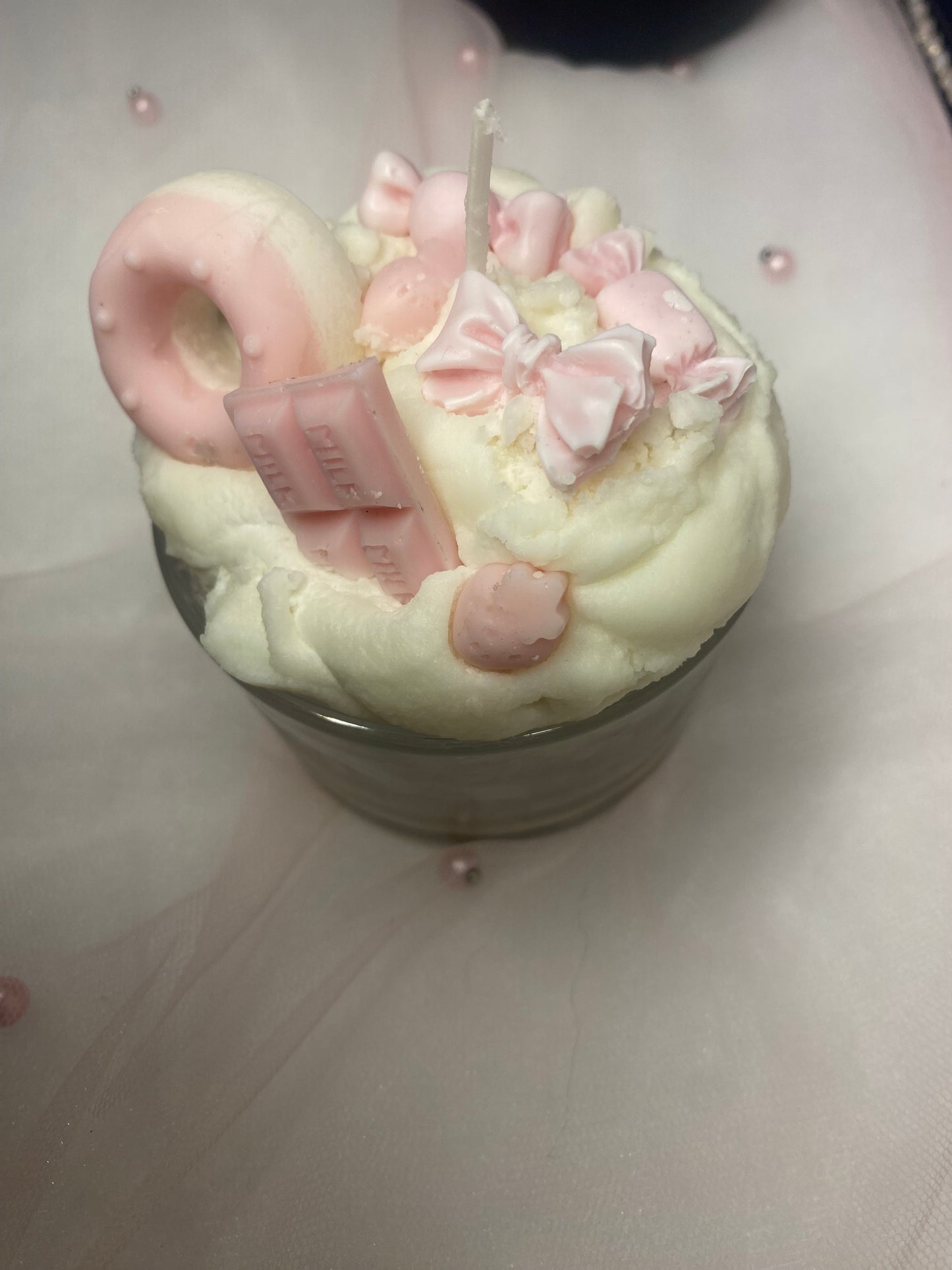 Dessert candle with candies 🍭 4oz
