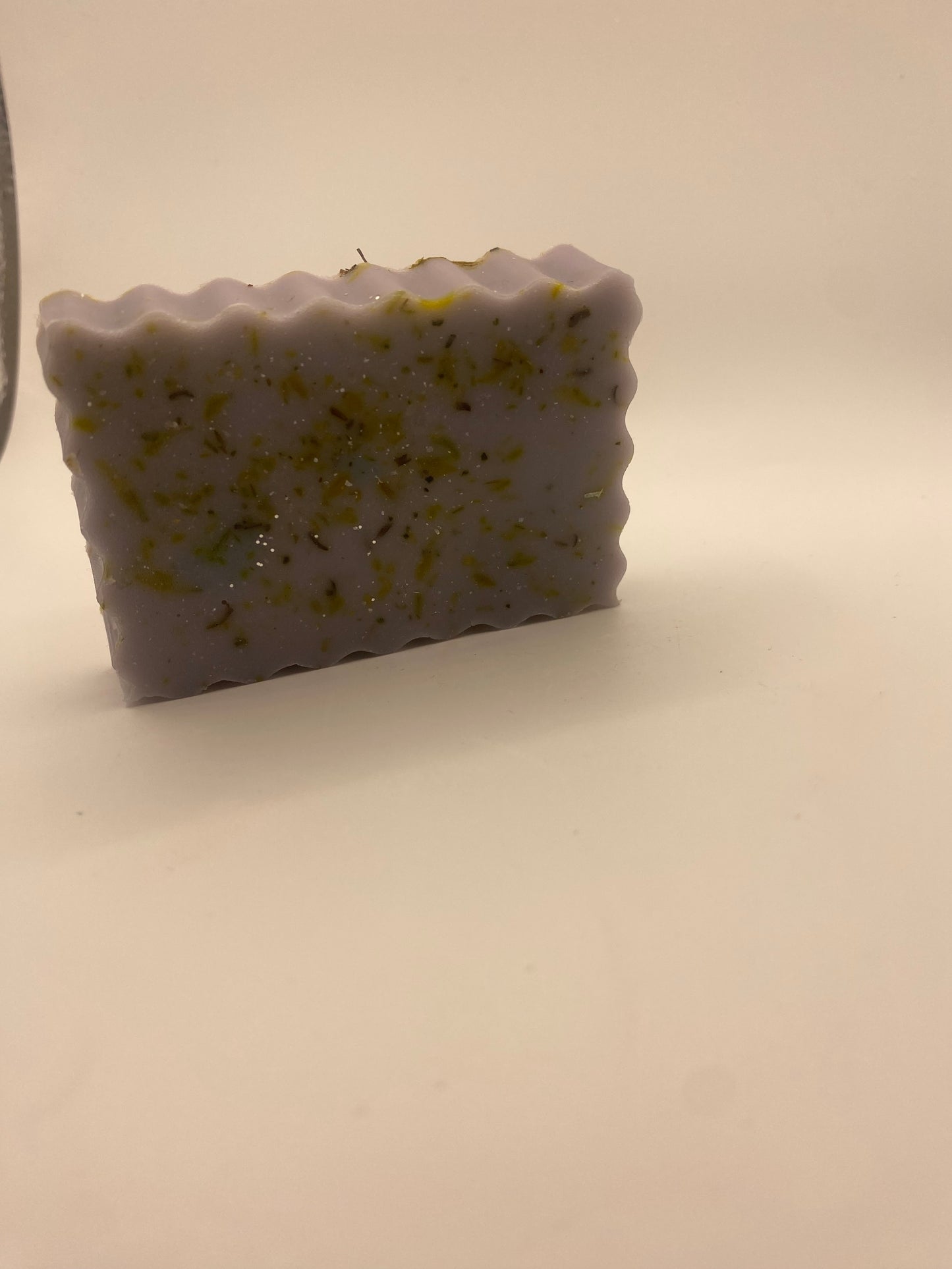 Floral shea butter soap with dried flowers