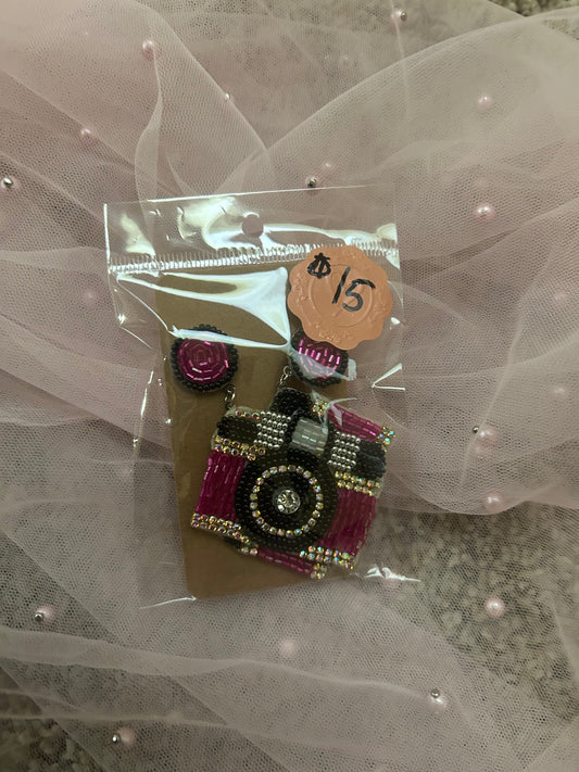 Camera earrings
