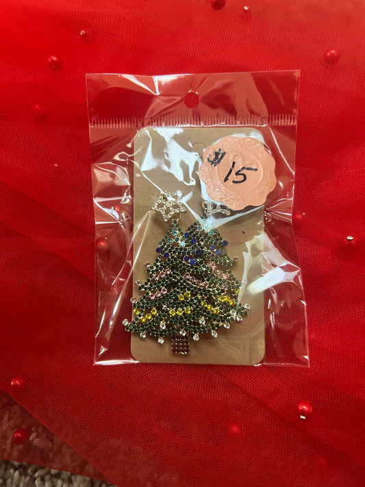 Christmas tree earrings