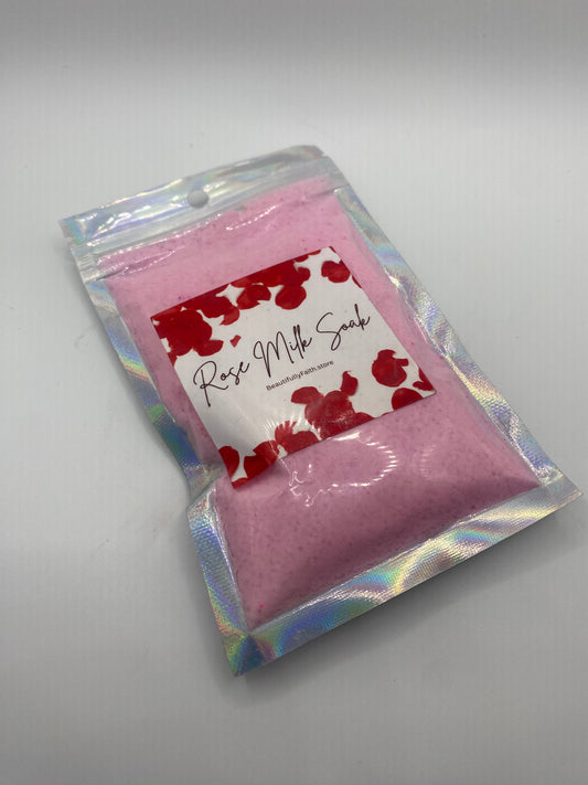 Rose soak scented bath fizz