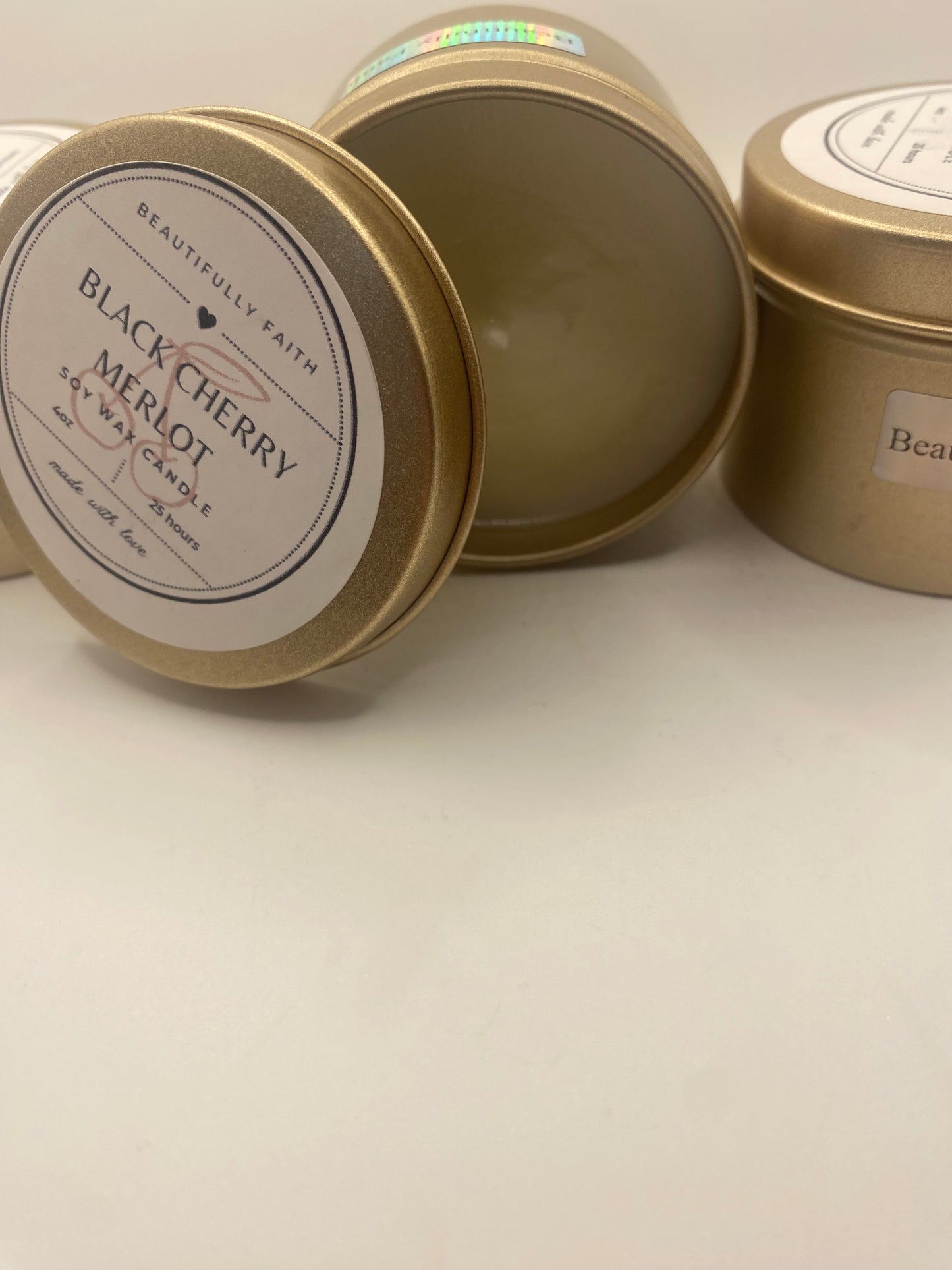 Black cherry merlot 4oz strong scented candle SOY WAX