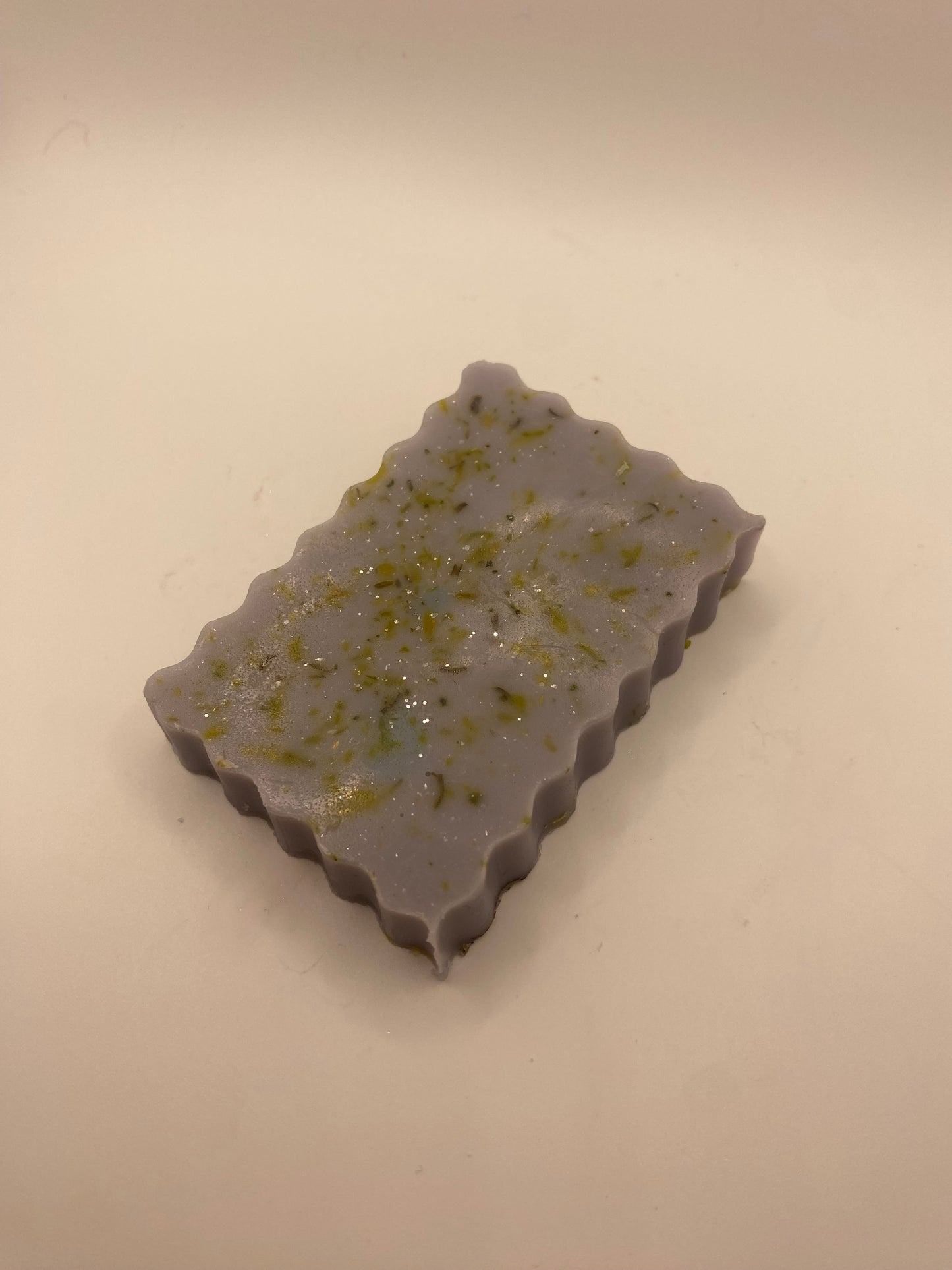 Floral shea butter soap with dried flowers