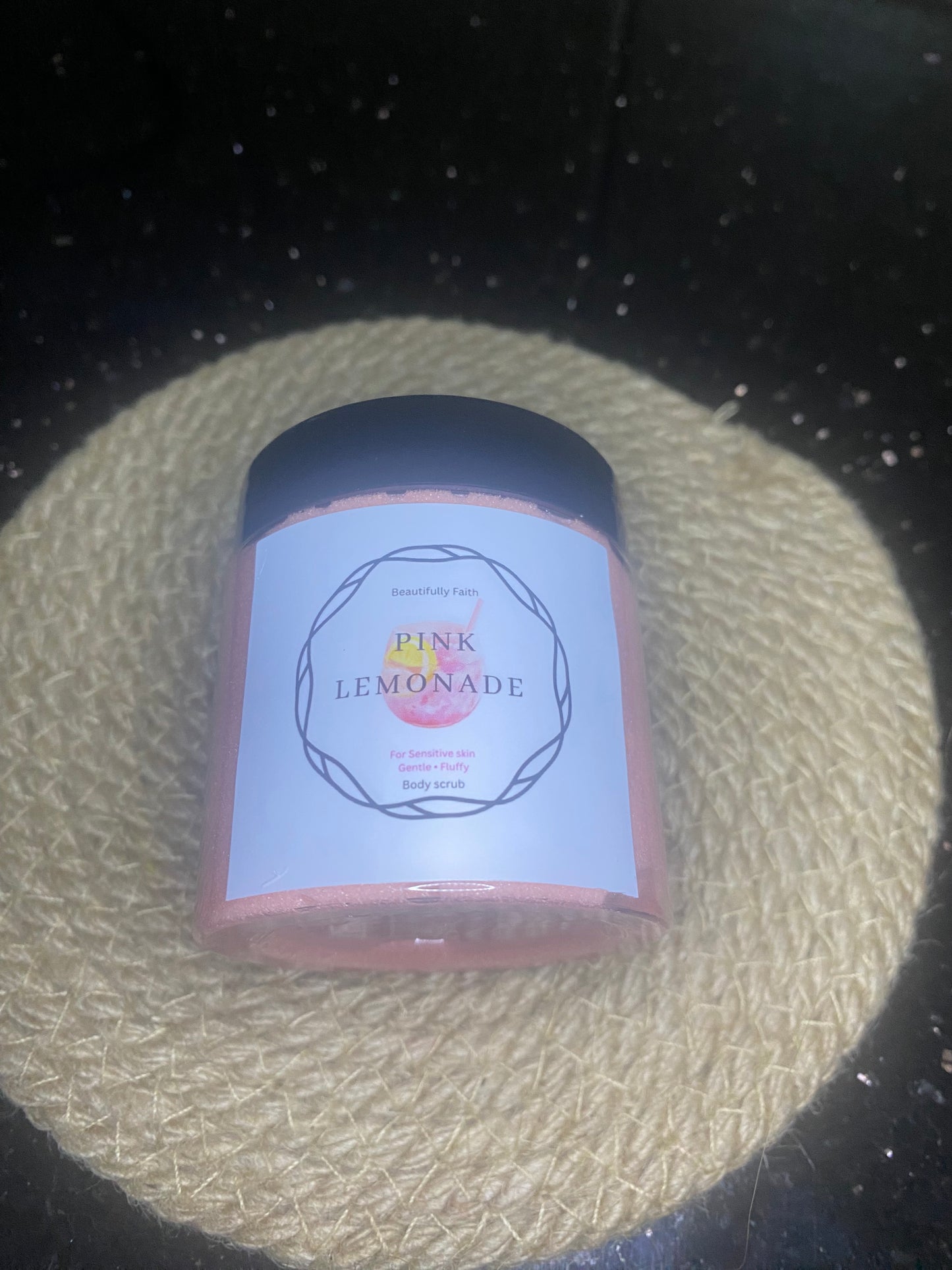 Fluffy Whipped Sugar Scrub – LIGHT Exfoliation + Shimmer 4oz/1oz/8oz